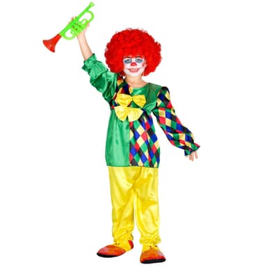 tectake Maskeraddräkt Flicka Clown Mimmi