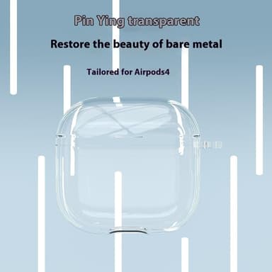 SKALO AirPods 4 Transparent TPU Fodral