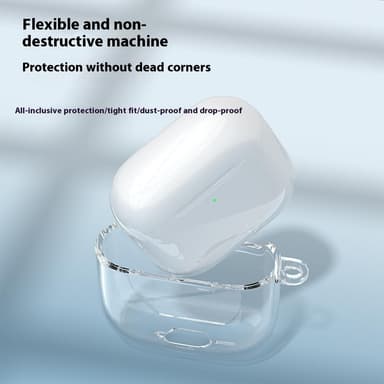 SKALO AirPods 4 Transparent TPU Fodral