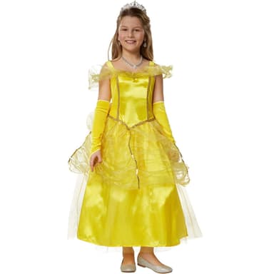 tectake Maskeraddräkt Flicka Prinsessan Belle