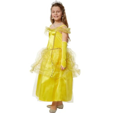 tectake Maskeraddräkt Flicka Prinsessan Belle