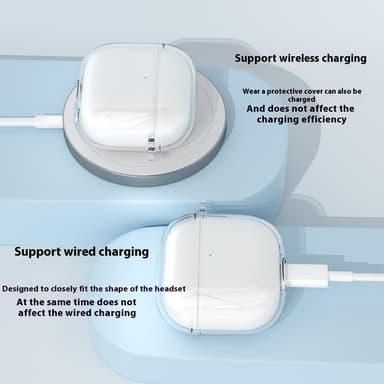 SKALO AirPods 4 Transparent TPU Fodral