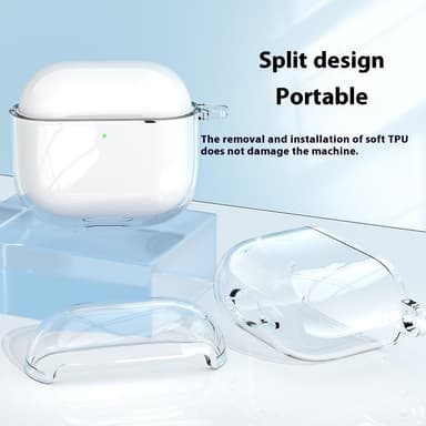 SKALO AirPods 4 Transparent TPU Fodral