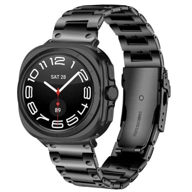 SKALO Länkarmband Samsung Watch Ultra 47mm - Svart