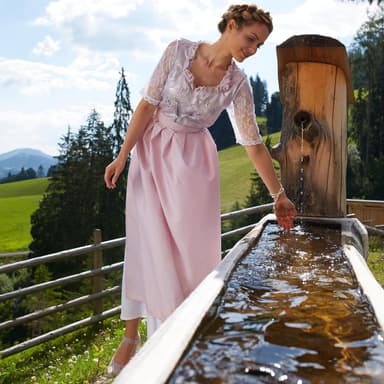 tectake Damklänning Maxi Dirndl Neuschwanstein modell 2