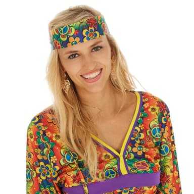 tectake Maskeraddräkt Dam Hippie Set