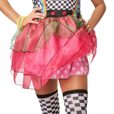tectake Maskeraddräkt Neonfärgad Clown