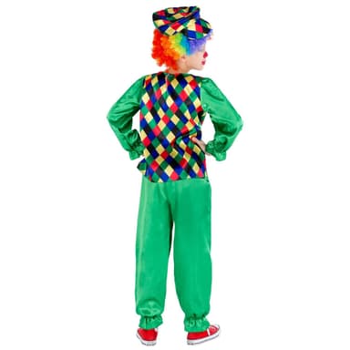 tectake Maskeraddräkt Pojke Clown Freddy