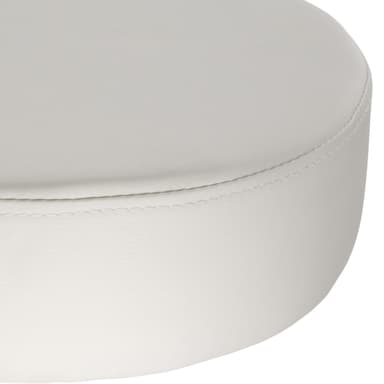 tectake Pall med hjul, arbetspall, rullpall - vit