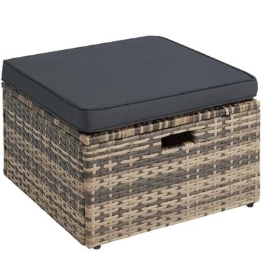 tectake Loungeset i konstrotting Bari - natur