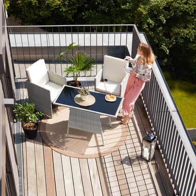 tectake Sittgrupp i rotting Lausanne 2+1 - natur