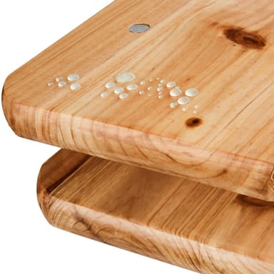 tectake Bord- och bänkset, 3-delad, hopfällbar - brun