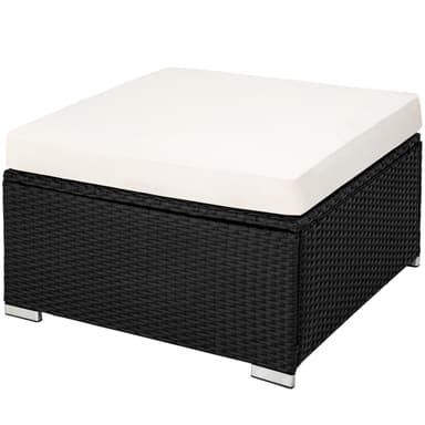 tectake Loungeset Milano i konstrotting - svart