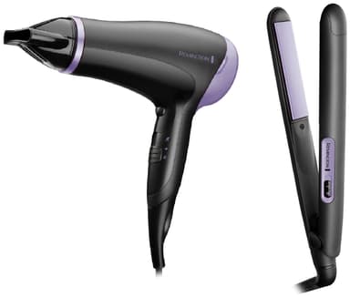 Remington Style Essentials hårtork och plattång presentset D3016GP