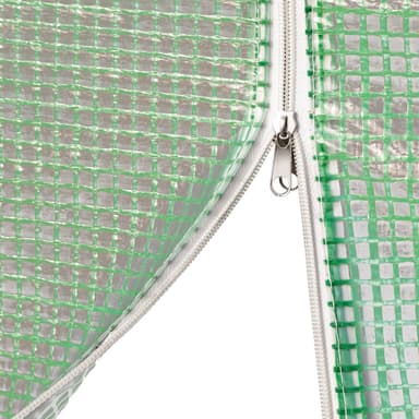 tectake Växthus i tunnelform med 6 fönster 343x200x200cm - grön