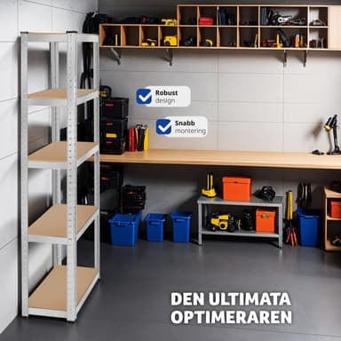 tectake Robust hylla - 180 x 90 x 40 cm, 750 kg