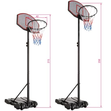 tectake Basketkorg Harlem - svart