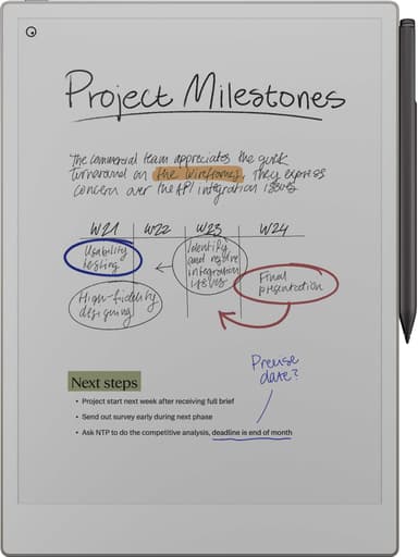 reMarkable Paper Pro E-ink tablet + Marker Plus-paket