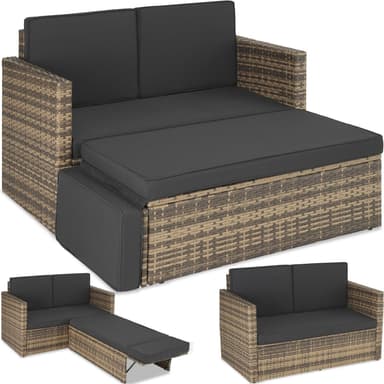 tectake Loungesoffa Korfu - natur