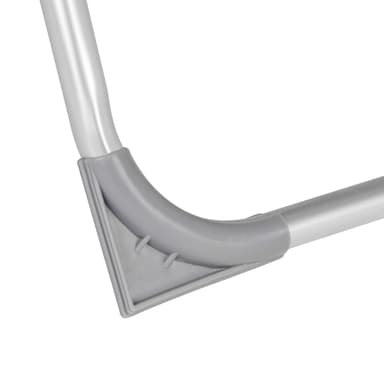tectake Set med 2 trädgårdsstol Jana i aluminium med nackkudde och fotstöd - grå
