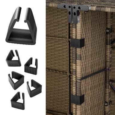 tectake Loungeset Pisa i konstrotting - natur