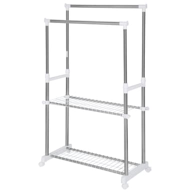 tectake Klädställning 84x42x170 cm - grå