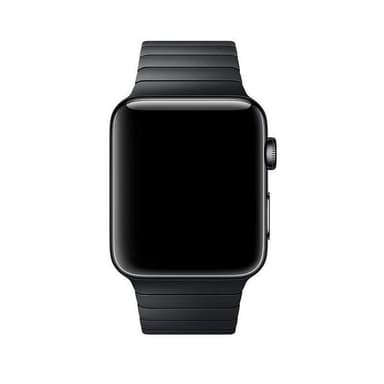 SKALO Metallarmband ""Flat"" Apple Watch Series 4-6 40mm - Svart
