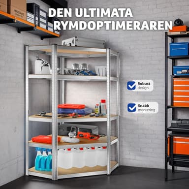 tectake Robust hylla - 180 x 89,5 x 89,5 cm, 875 kg