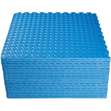tectake Träningsmatta 24-pack - blå