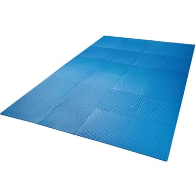 tectake Träningsmatta 24-pack - blå