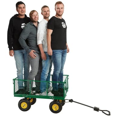 tectake Skrinda med hyllplan max 550 kg - grön