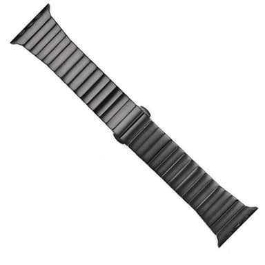SKALO Metallarmband ""Flat"" Apple Watch Series 4-6 40mm - Svart