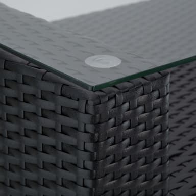 tectake Loungeset München i konstrotting - svart
