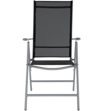 tectake Matgrupp i Aluminium med 8 stolar - silver