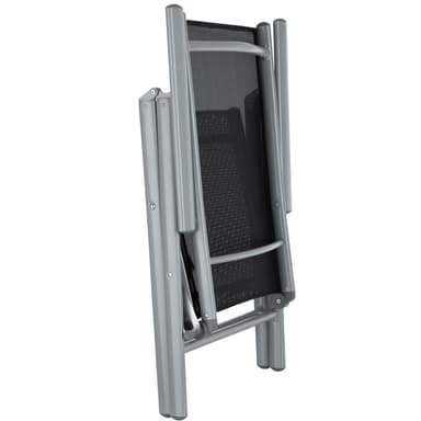 tectake Matgrupp i Aluminium med 8 stolar - silver