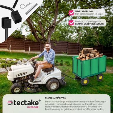 tectake Skrinda stor max 544 kg - grön