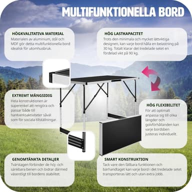 tectake Arbetsbänk 3st - svart