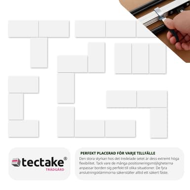 tectake Arbetsbänk 3st - svart