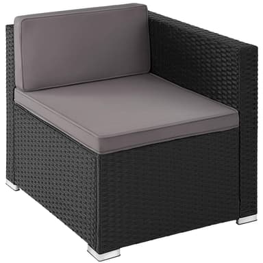 tectake Loungeset rotting Lignano - svart