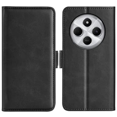 SKALO Xiaomi Redmi 14C Premium Plånboksfodral - Svart
