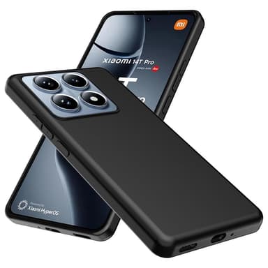 SKALO Xiaomi 14T Pro Mattsvart Ultratunn TPU-Skal