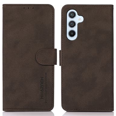 SKALO Samsung S24 FE KHAZNEH Plånboksfodral i PU-Läder - Brun