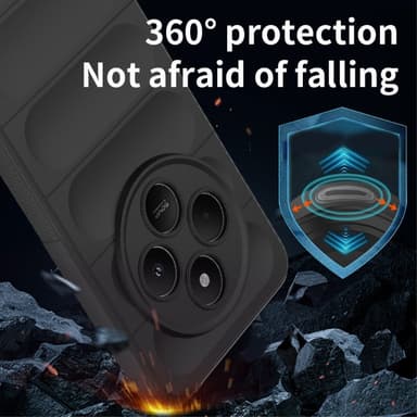 SKALO Xiaomi Redmi 14C Rugged Bumpers TPU-Skal - Mörkblå