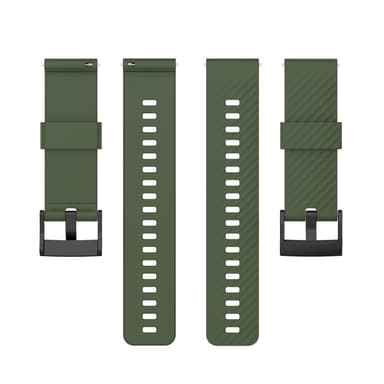 SKALO Silikonarmband till Mobvoi TicWatch Pro 5 - Grön