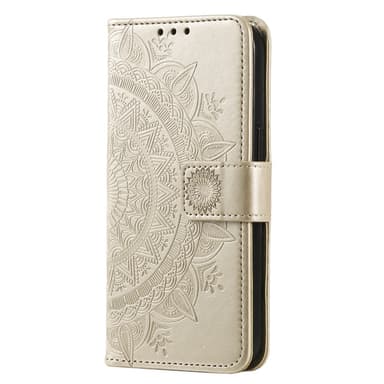 SKALO Xiaomi Redmi 14C Mandala Plånboksfodral - Guld