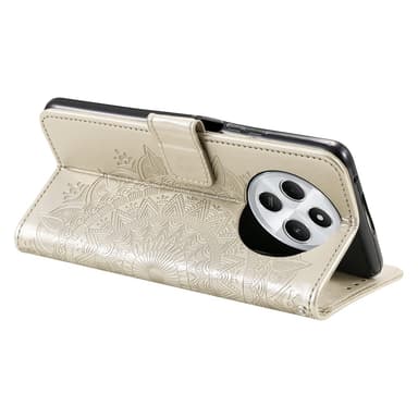 SKALO Xiaomi Redmi 14C Mandala Plånboksfodral - Guld
