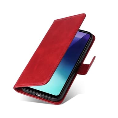 SKALO Xiaomi Redmi 14C PU-Läder Plånboksfodral - Röd