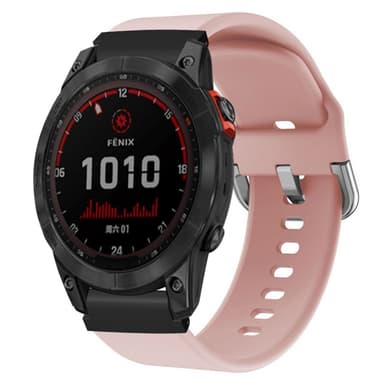 SKALO Silikonarmband Garmin Fenix 7S/7S Pro 42mm - Rosa