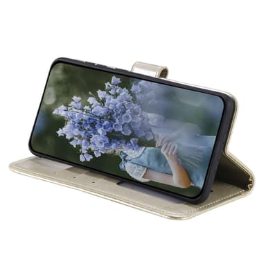 SKALO Motorola Moto G35 5G Mandala Plånboksfodral - Guld