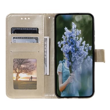 SKALO Xiaomi Redmi 14C Mandala Plånboksfodral - Guld